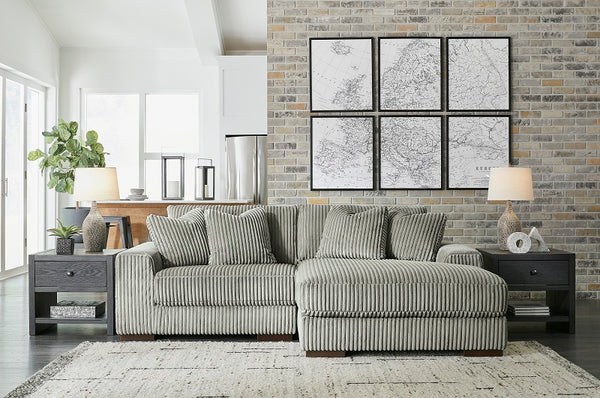 Ashley Lindyn Fog 2-Piece Sectional with Chaise