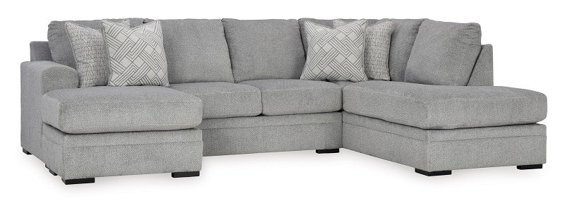 Ashley Casselbury Cement 2-Piece Sectional with Chaise
