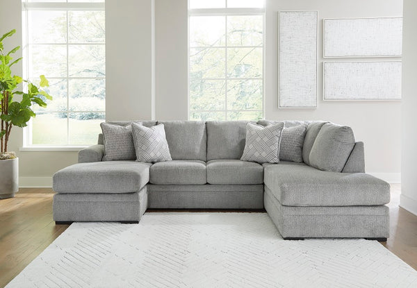 Ashley Casselbury Cement 2-Piece Sectional with Chaise