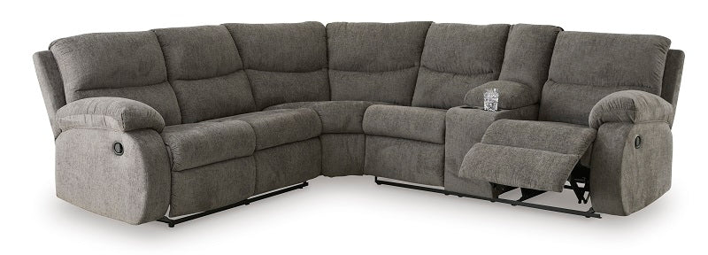 Ashley Museum-Pewter 2-Piece Reclining Sectional