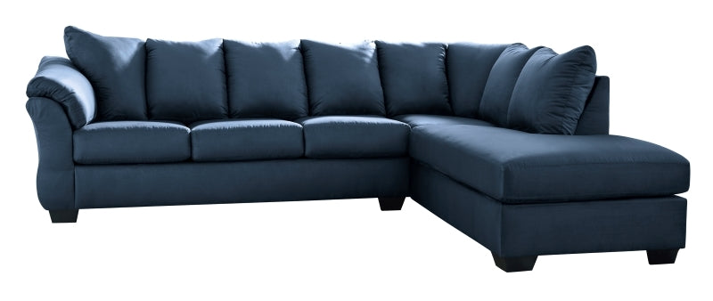 Ashley Darcy Blue Chaise Sectional