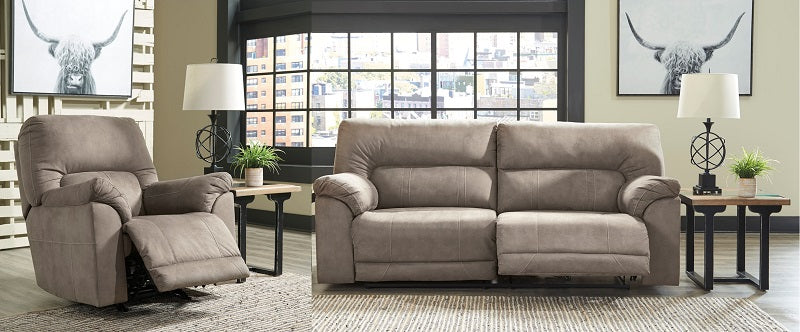 Slate best sale reclining sofa