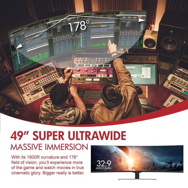 Viotek SUW49CB 49”Super Ultrawide Curved HDR Gaming Monitor (SUW49CB)