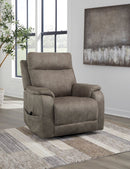 Ashley Crestmeade-Fossil Power Lift Recliner