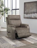 Ashley Crestmeade-Fossil Power Lift Recliner
