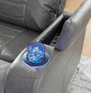 Ashley Schooner Rocks-Slate PWR Recliner/ADJ Headrest