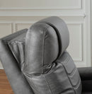 Ashley Schooner Rocks-Slate PWR Recliner/ADJ Headrest