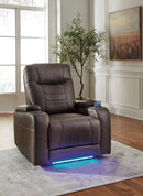 Ashley Schooner Rocks-Umber PWR Recliner/ADJ Headrest