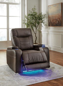 Ashley Schooner Rocks-Umber PWR Recliner/ADJ Headrest