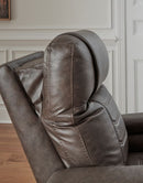 Ashley Schooner Rocks-Umber PWR Recliner/ADJ Headrest