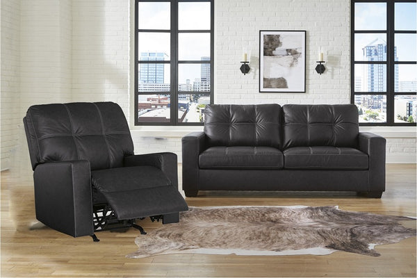 Ashley Barlin Mills-Carbon Sofa and Recliner