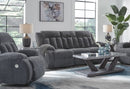 Ashley Observation Steel REC PWR Sofa w/Drop Down Table & Power Rocker Recliner