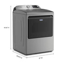 Maytag 5.2 CF Smart Pet Pro Top Load Washer (MTW7405RR) & 7.4 CF Smart Top Load Dryer with Pet Pro Option (MED7405RR)
