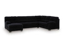 Ashley SimpleJoy Onyx 3-Piece Sectional Sofa with Chaise