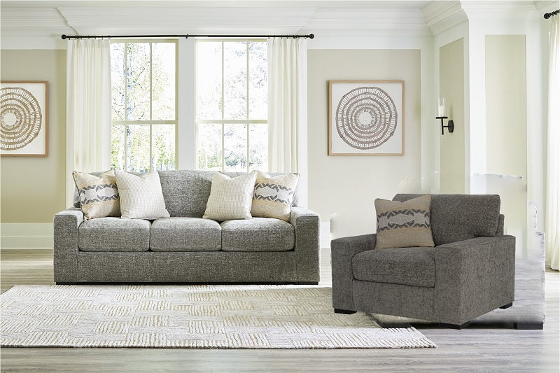 Ashley Dunmor Graphite Sofa & Oversized Chair