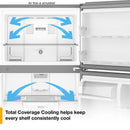 Whirlpool® 30-inch Wide Top Freezer Refrigerator w/Total Coverage Cooling- 19 CF (WRTX3119SW)