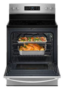 Whirlpool 30” Electric Range with Air Cooking Technology and Steam Clean (WFES4530SS)
