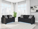 Ashley Jasmine Peaks Coal Sofa & Loveseat