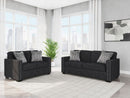 Ashley Jasmine Peaks Coal Sofa & Loveseat