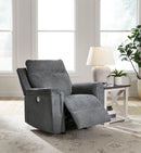 Ashley Barnsana Gravel Power Reclining Sofa & Power Recliner