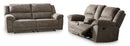 Ashley Laresview Fossil 2 Seat Reclining Sofa & DBL Rec Loveseat w/Console
