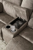 Ashley Laresview Fossil 2 Seat Reclining Sofa & DBL Rec Loveseat w/Console