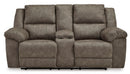 Ashley Laresview Fossil 2 Seat Reclining Sofa & DBL Rec Loveseat w/Console