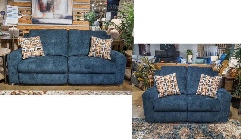 Ashley Danum Ink 2 Seat Reclining Sofa & Reclining Loveseat