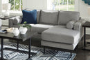 Ashley Hazela Charcoal Sofa Chaise