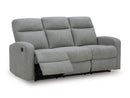 Ashley Gauntlet Sterling Reclining Sofa & DBL Rec Loveseat w/Console