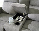 Ashley Gauntlet Sterling Reclining Sofa & DBL Rec Loveseat w/Console