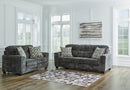 Ashley Lonoke-Gunmetal Sofa & Loveseat