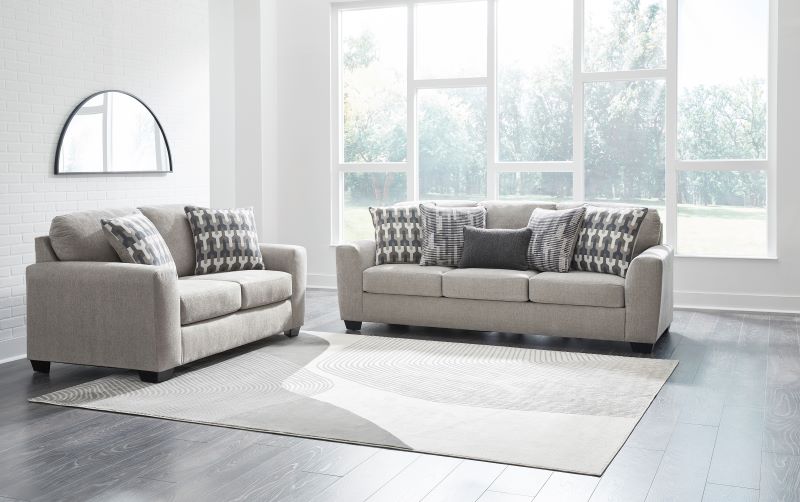 Ashley Avenal Park Flannel Sofa & Loveseat