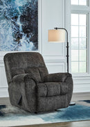 Ashley Stayfish Gunmetal Rocker Recliner