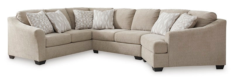 Ashley Brogan Bay Cork 3-Piece Sectional with Cuddler