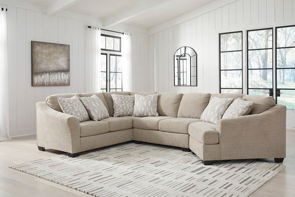 Rent To Own Ashley Brogan Bay Cork 3-Piece Sectional with Cuddler