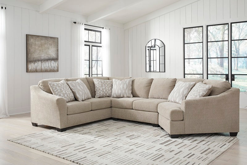 Ashley Brogan Bay Cork 3-Piece Sectional with Cuddler