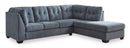 Ashley Marleton Denim 2-Piece Sectional with Chaise