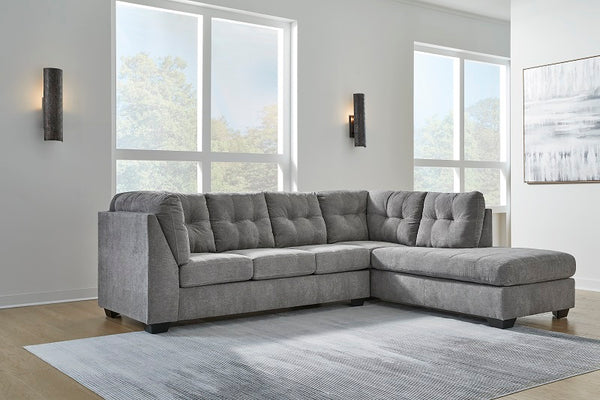 Ashley Marleton Gray 2-Piece Sectional with Chaise