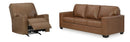 Ashley Bolsena Caramel Sofa & Rocker Recliner