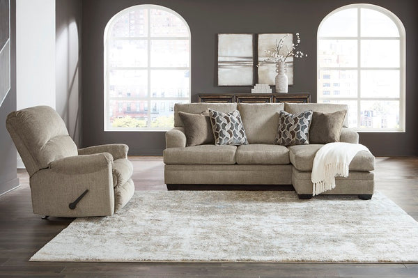 Ashley Stonemeade Taupe Sofa Chaise and Rocker Recliner