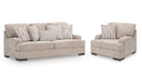 Ashley High Profile-Taupe Sofa & Chair and a Half