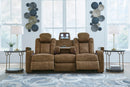 Ashley Wolfridge Brindle Power Reclining Sofa & Power Recliner