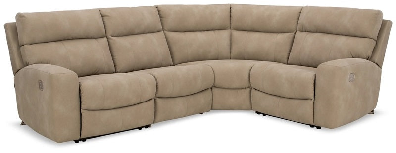 Ashley Next-Gen DuraPella Sand 4-Piece Power Reclining Sectional