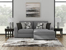 Ashley Bealton Salt and Pepper 2-Piece Sectional with Chaise