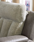 Ashley WhipLash Sisal PWR REC Sofa & Recliner with ADJ Headrest