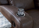 Ashley Lavenhorne Granite Reclining Sofa with Drop down Table & Recliner