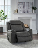 Ashley Status Check-Shadow Rocker Recliner