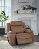 Ashley Status Check-Caramel Rocker Recliner