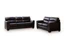 Ashley Glennbre Midnight Sofa & Loveseat
